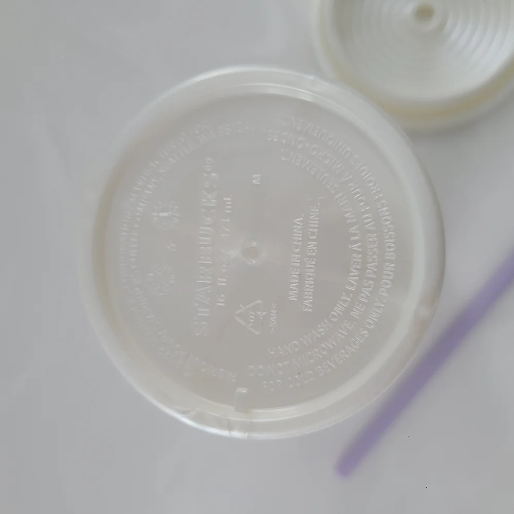 Starbucks Pearl White Textured 16oz Tumbler with Straw